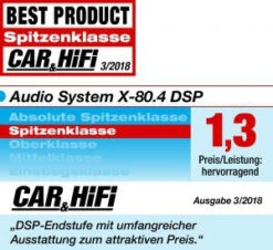 Audio System X-80.4 DSP -Audiogeräte Geschäft CHS13756 Aeudio System X 80.4 DSP 4